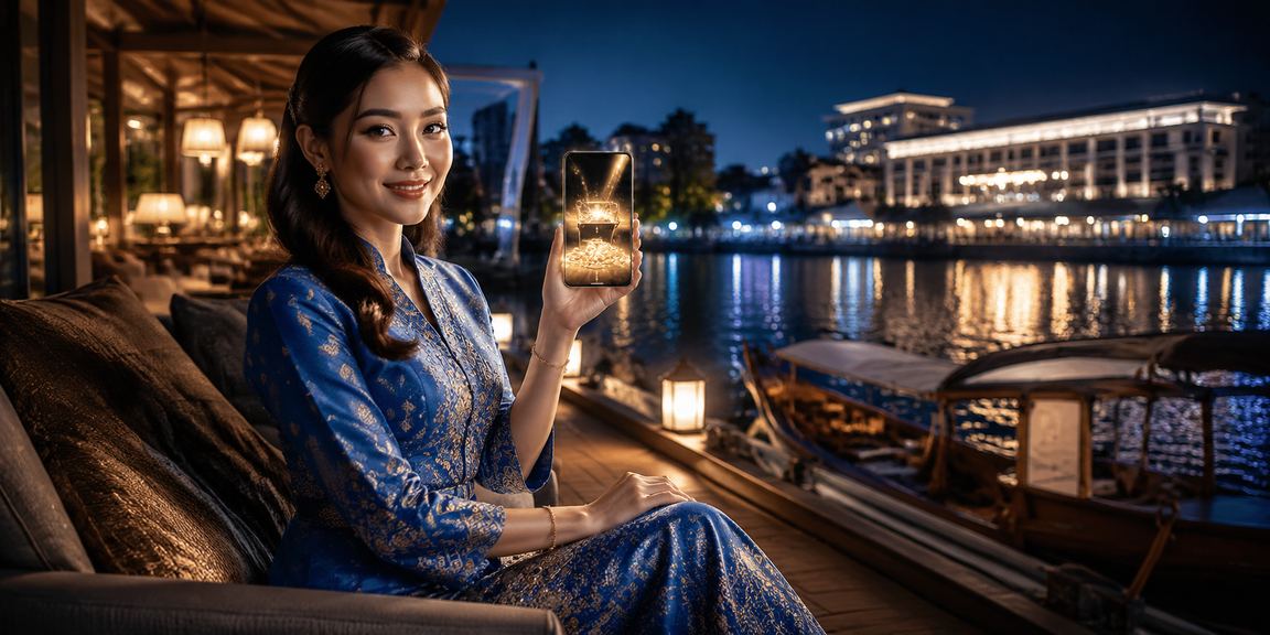 Suasana kasino mudah alih di Malaysia dengan tarian baju kurung tradisional